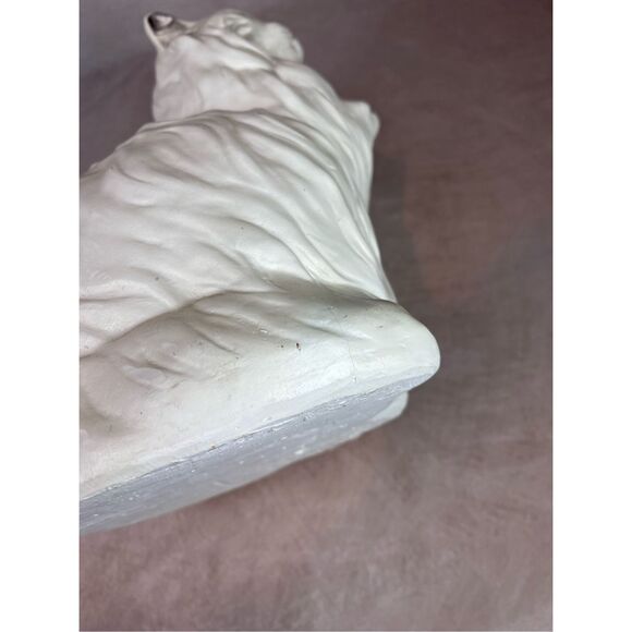 Vintage Large Chalkware Kitty Cat Piggy Coin Bank Persian Cat Kitschy Figurine - Picture 12 of 12